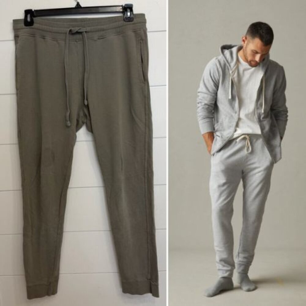 American Giant Green Men's French Terry Jogger Pants Size Small 23940